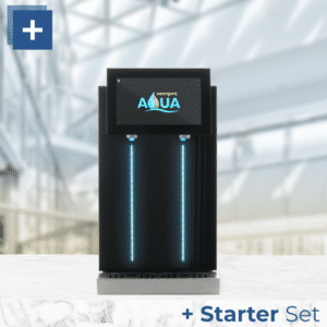 Hohenloher Gastro Tafelwasserspender schwarz Set