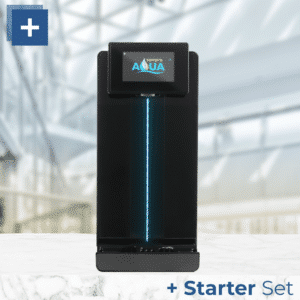 Hohenloher Profi Tafelwasserspender schwarz Set